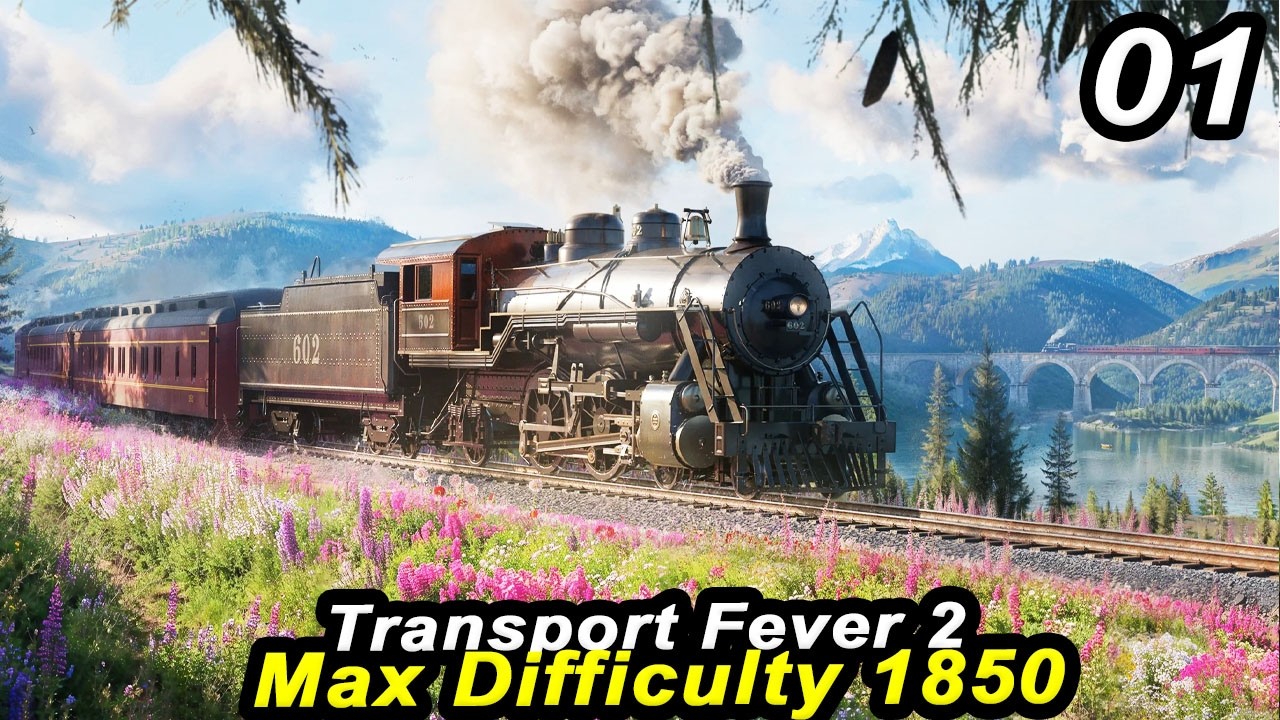 Starting FRESH in Transport Fever 2 MAX DIFFICULTY in 1850 | Management Strategy Challenge Part 01