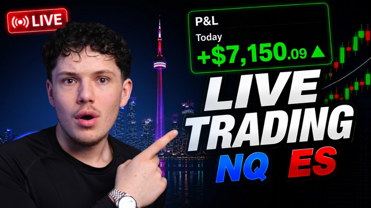 DAY TRADING ICT LIVE AM SESSION! $NQ and $ES FUTURES