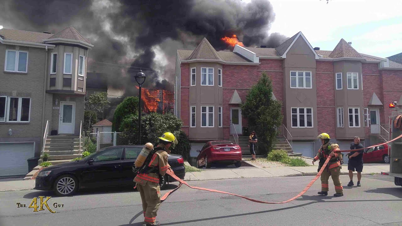 Montr&eacute;al: Major fire rips thru occupied townhouse complex 7-25-2020