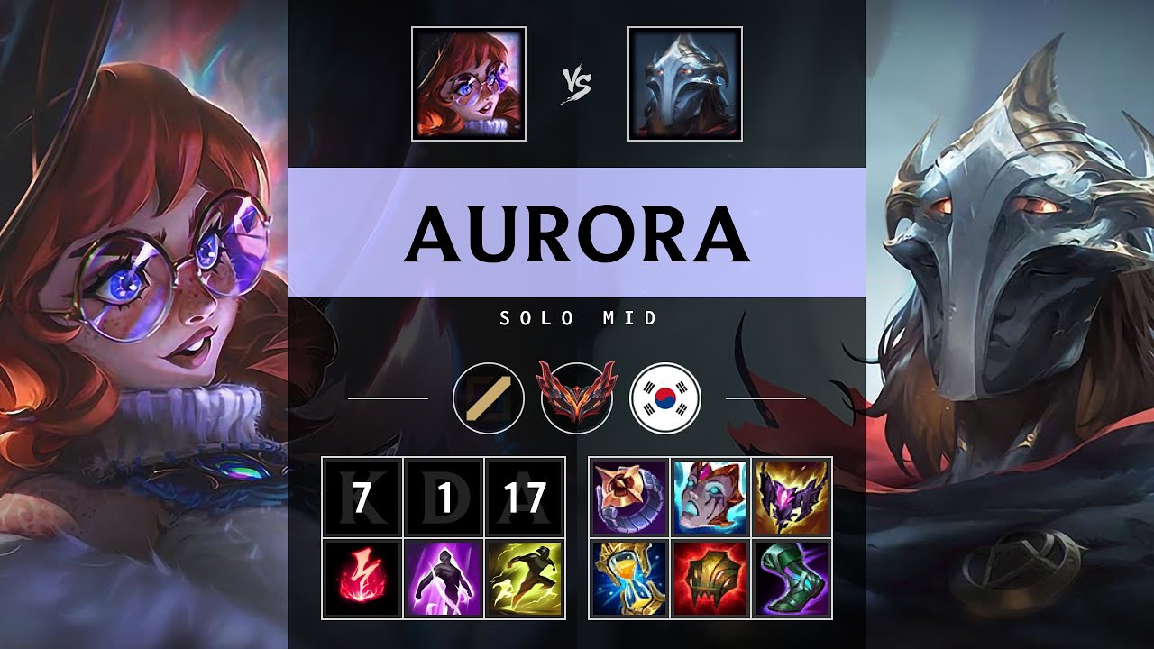 Aurora Mid vs Viktor - KR Grandmaster Patch 25.20