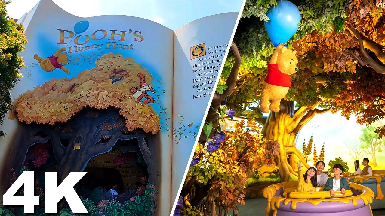 Pooh's Hunny Hunt [On-Ride with Queue 4K POV] - Tokyo Disneyland