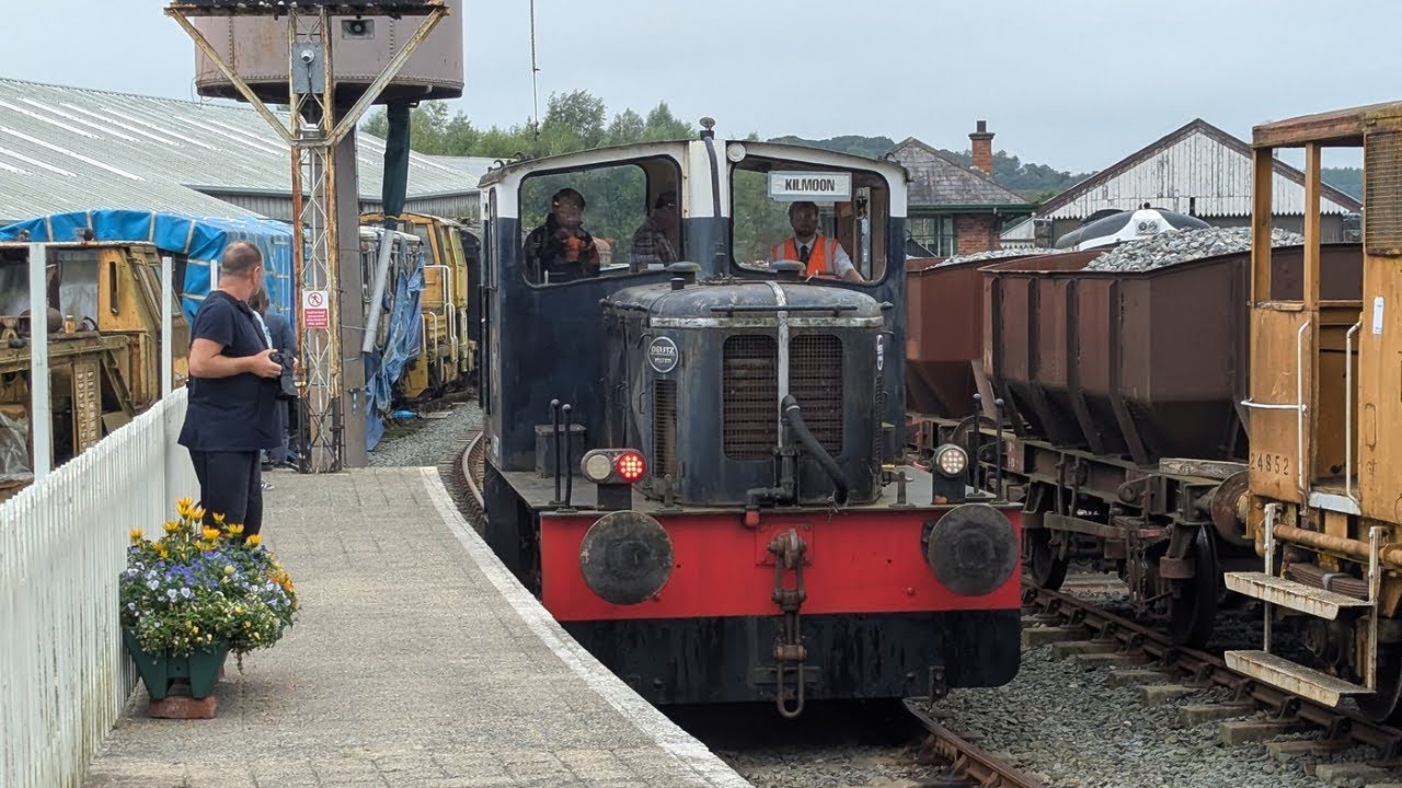 G617 on cab ride duties at Downpatrick station