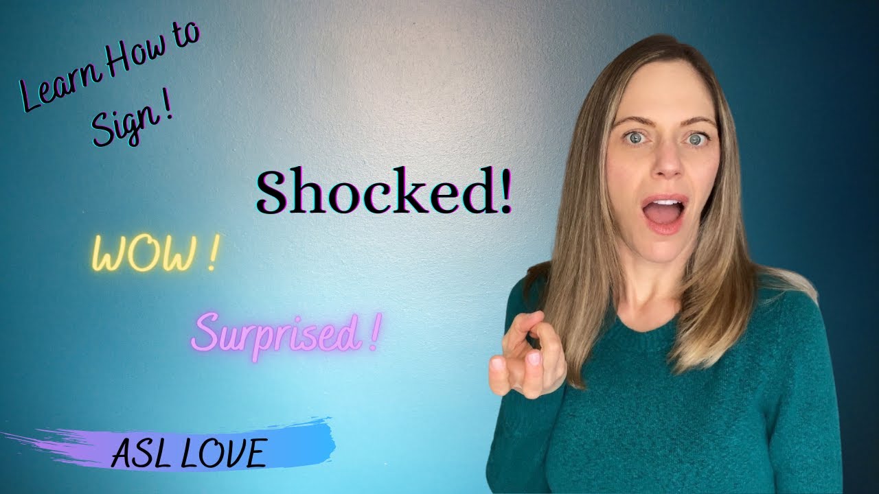 How to Sign - SHOCKED - SURPRISE - Sign Language - ASL