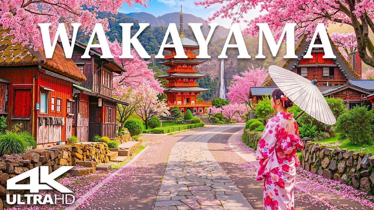 Spring in Wakayama 4K | Cherry Blossoms, Sacred Temples & Tranquil Japanese Coastal Beauty
