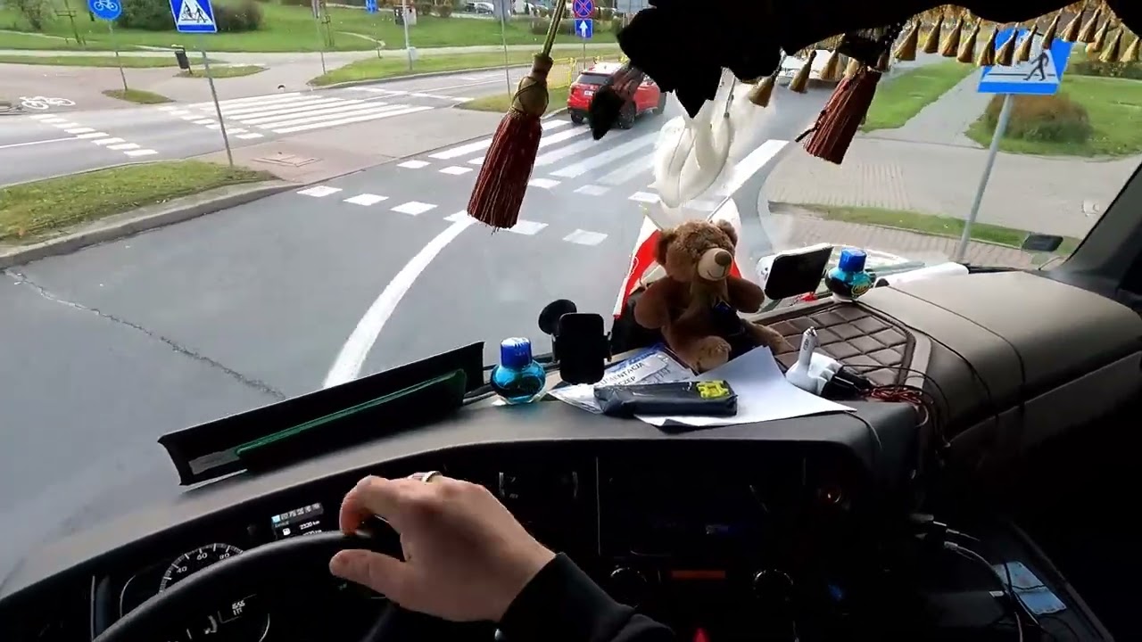 Pov Praca kierowcy ciężarówki. Najlepsze na końcu.