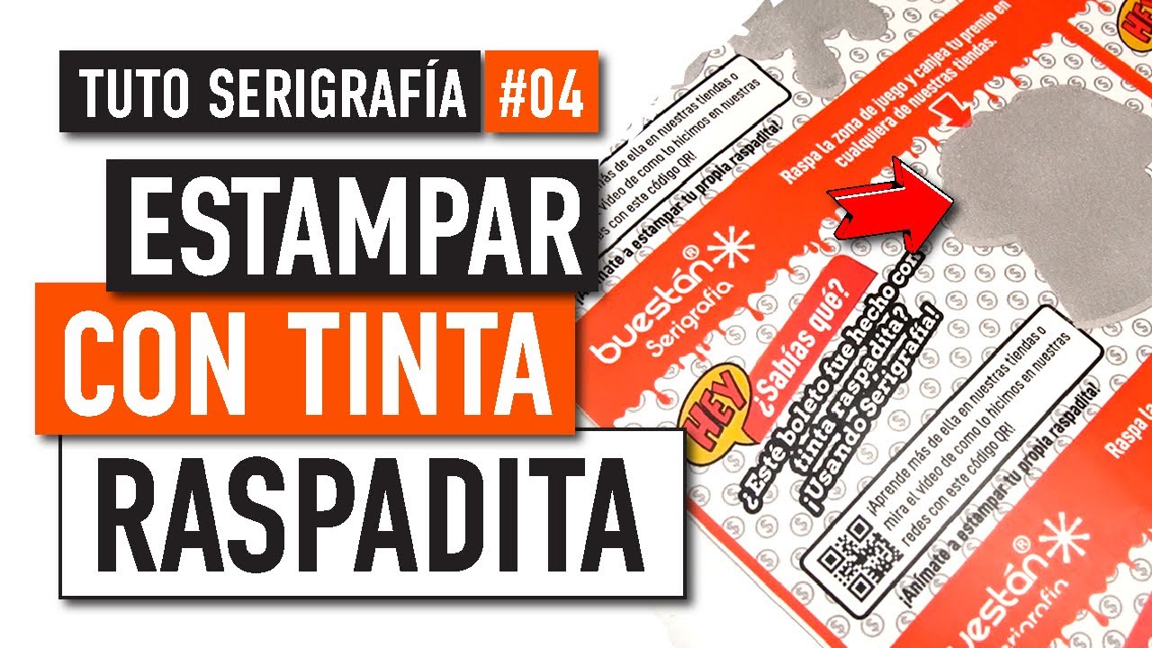 Tuto Serigrafía #004: Cómo Usar Tinta Raspadita para Boletos Promocionales