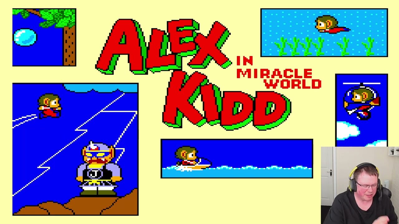Old Skool Gamer : Alex Kidd In Miracle World Sega Master System Game Play