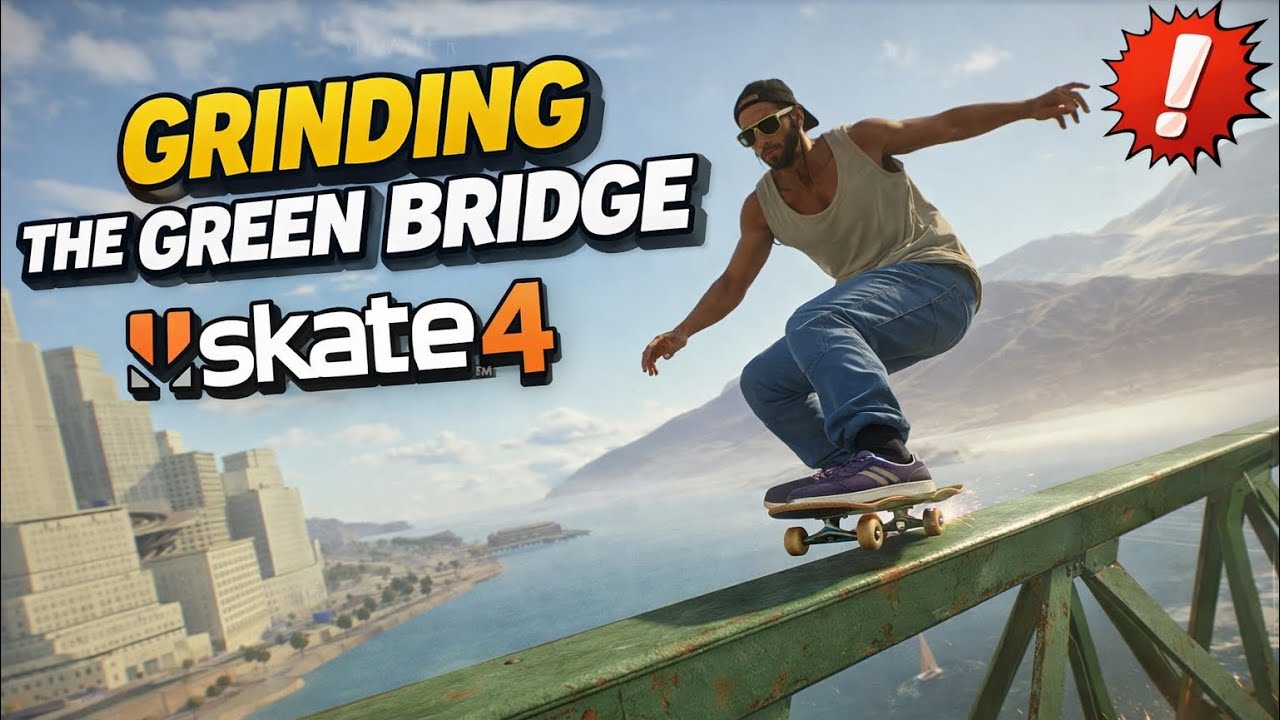 ! GRINDING THE GREEN BRIDGE 🧩 SKATE 4 ¡