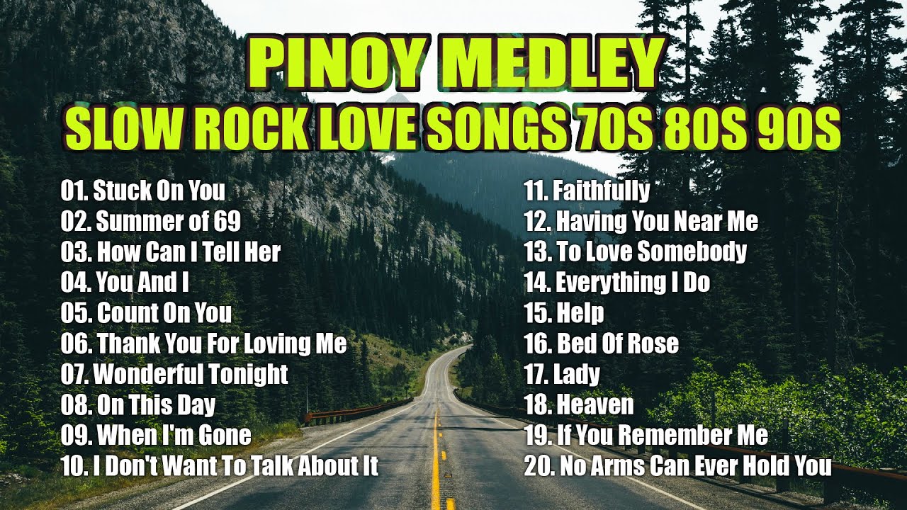 SLOW ROCK LOVE SONGS 70S 80S 90S 💽 MGA LUMANG TUGTUGIN NOONG 90S 💽 Best Lumang Tugtugin