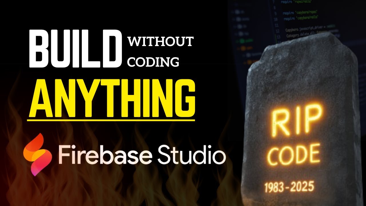 Firebase Studio | Google Just COOKED?! Full-Stack Without Coding Free(Hindi )