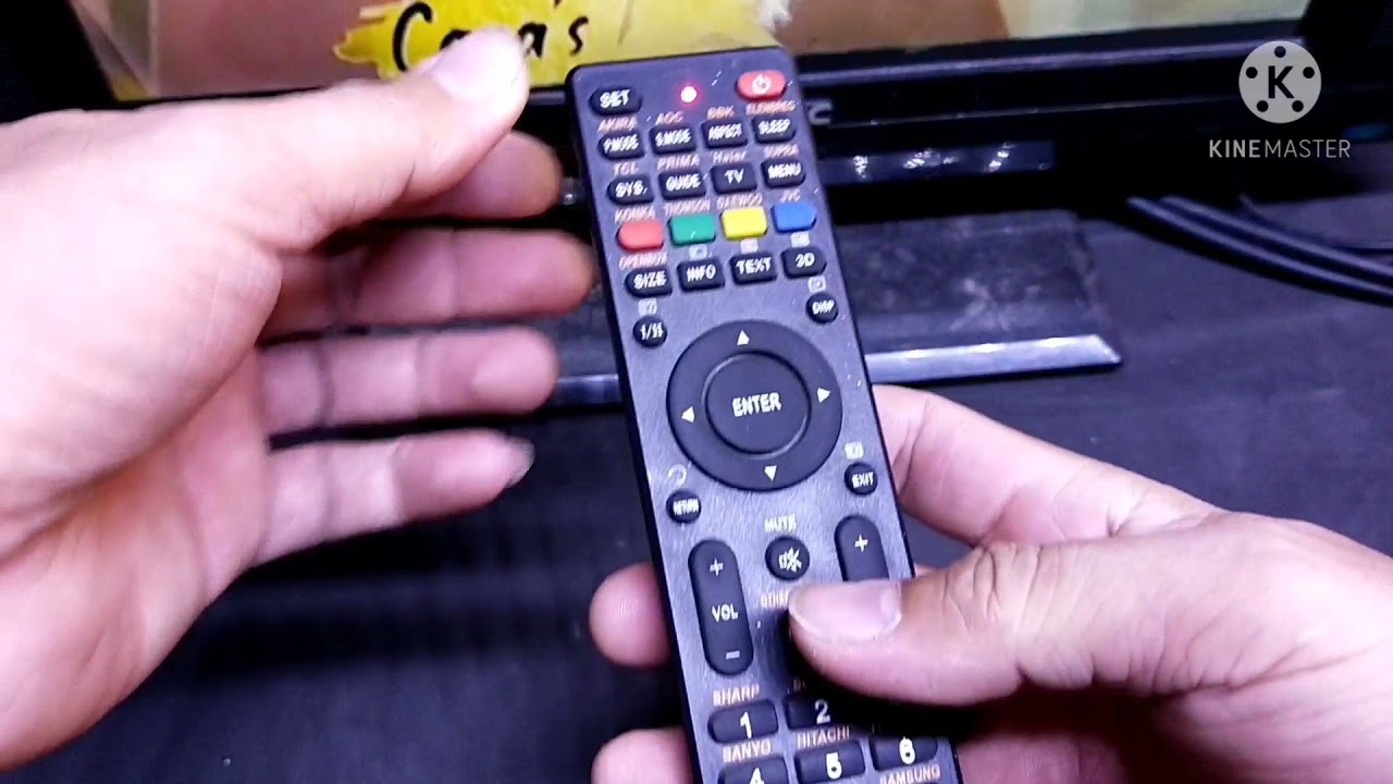 how to setup universal remote to led lcd tv
