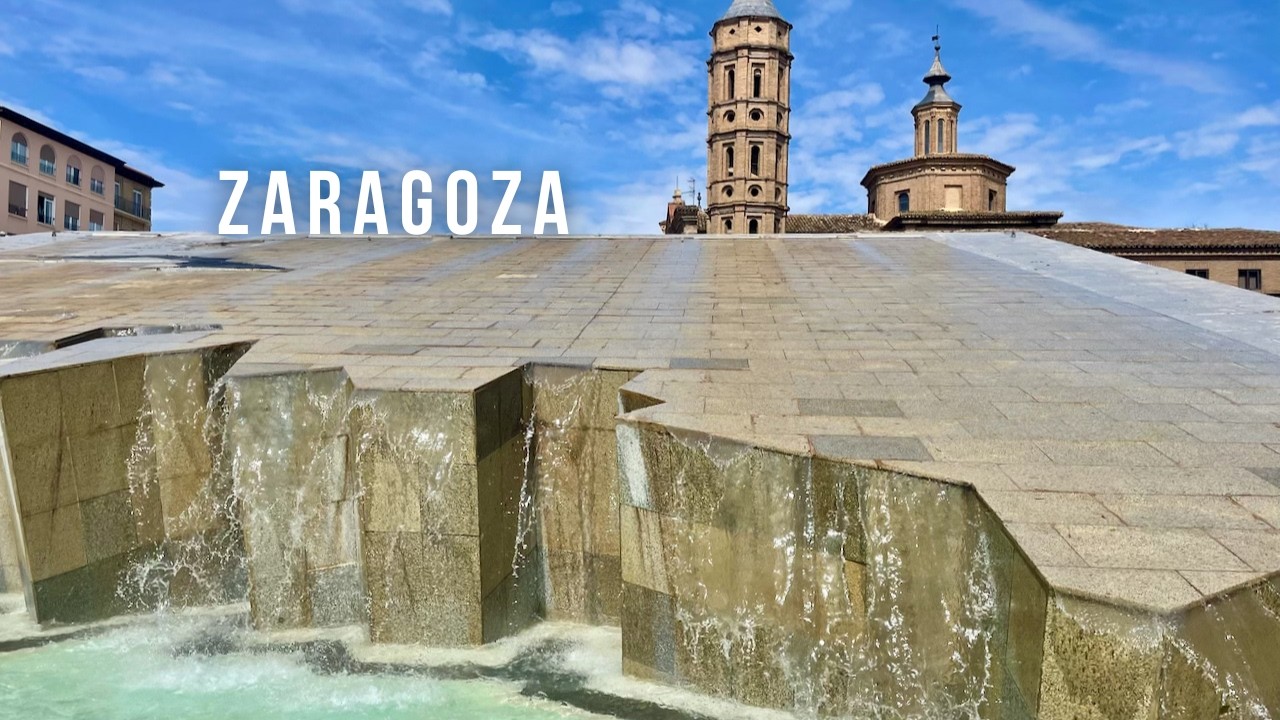 Spain's 5th largest city 🇪🇸 | Stroll the old town streets of ZARAGOZA (4K) Virtual walking tour