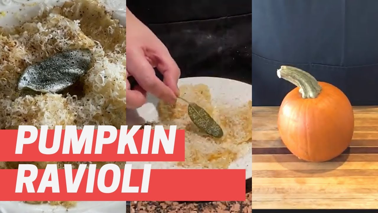 Hungry Whit - Pumpkin Ravioli with Brown Butter Sage Sauce