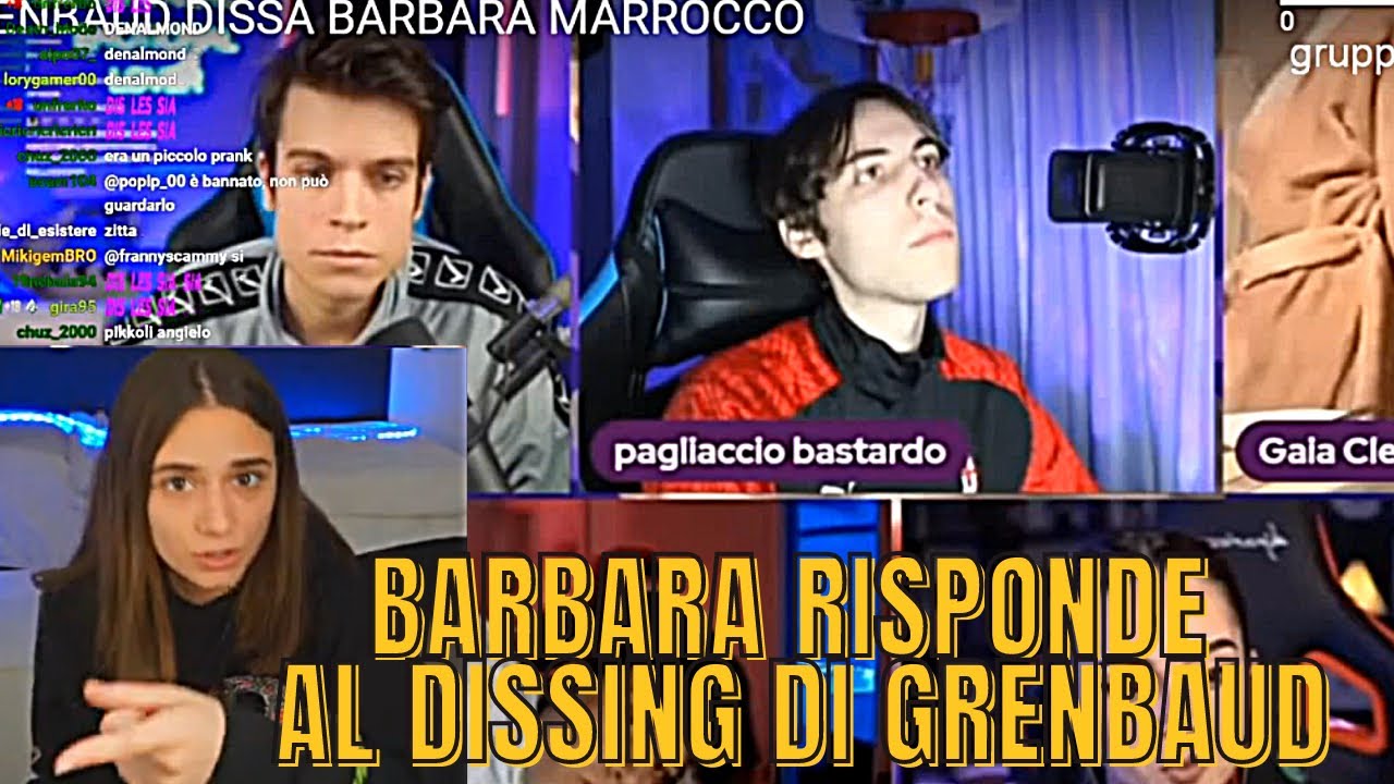 BARBARA MARROCCO REAGISCE e RISPONDE al DISSING DI GRENBAUD