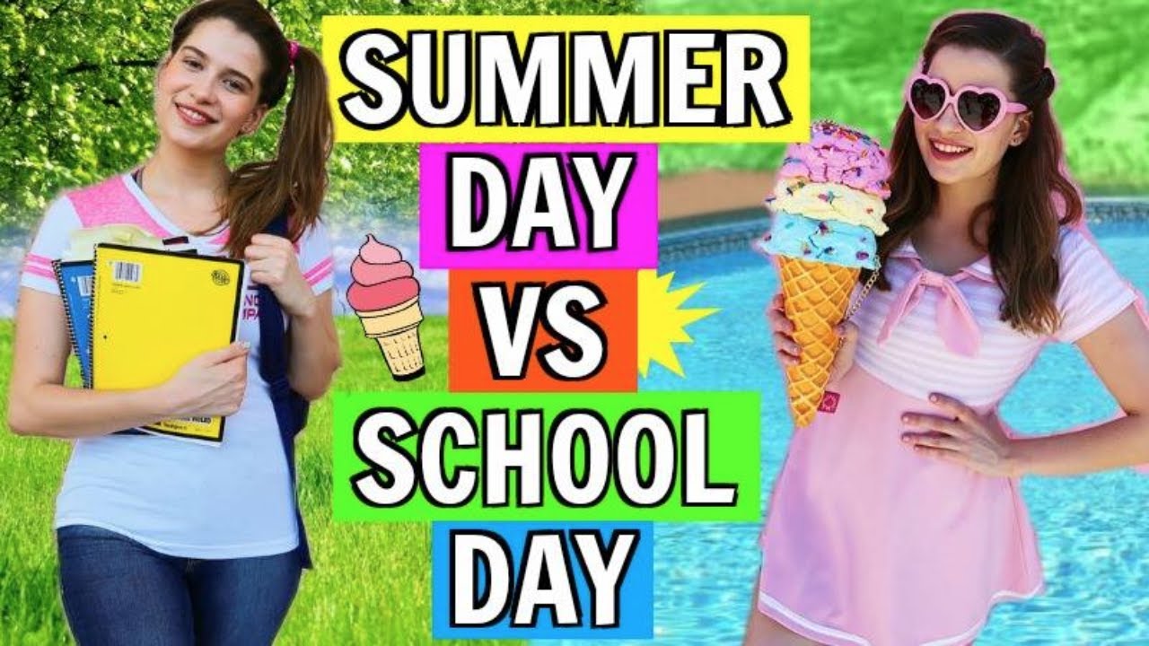 Summer Day VS. School Day! 2017