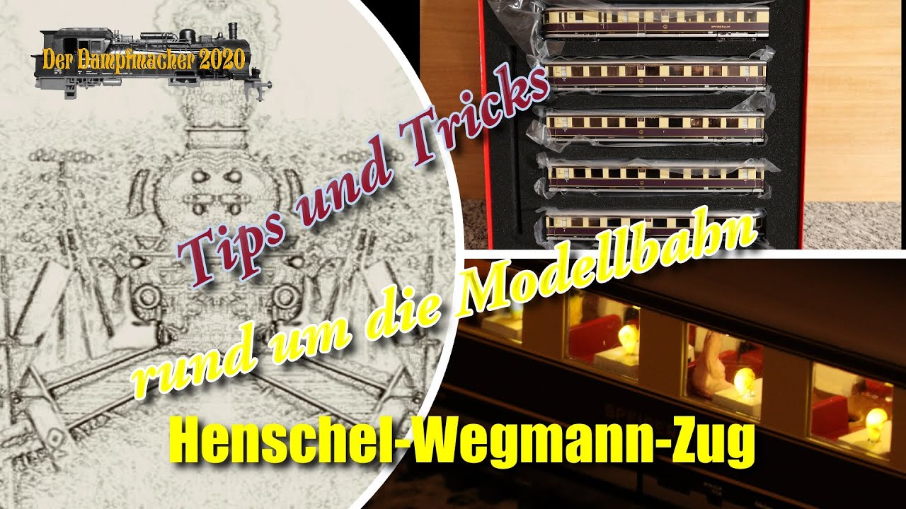 Henschel-Wegmann-Zug LED-Tischlampen und Beleuchtung einbauen