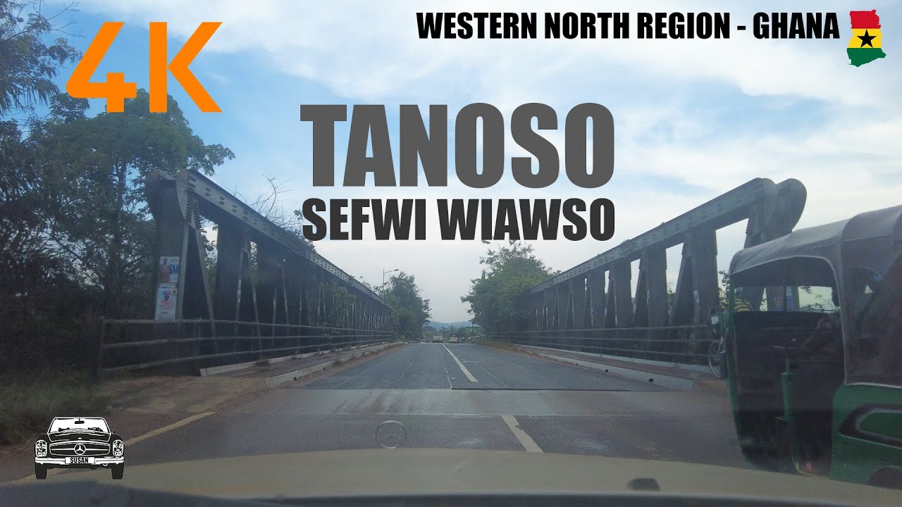Sefwi Domeabra Datano and Tanoso Towns Drive Tour in the Western North Region Ghana 4K