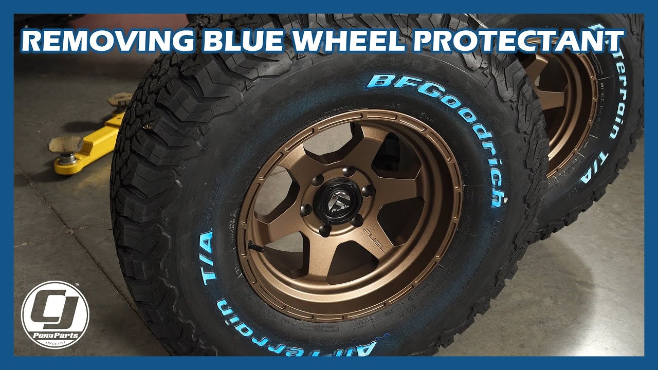 My White Tire Letters Are Blue!? Easily Remove This Protectant ASAP