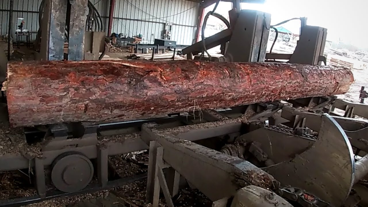 Sawing Pine Logs for The Log Cabin Build (Ep 4)