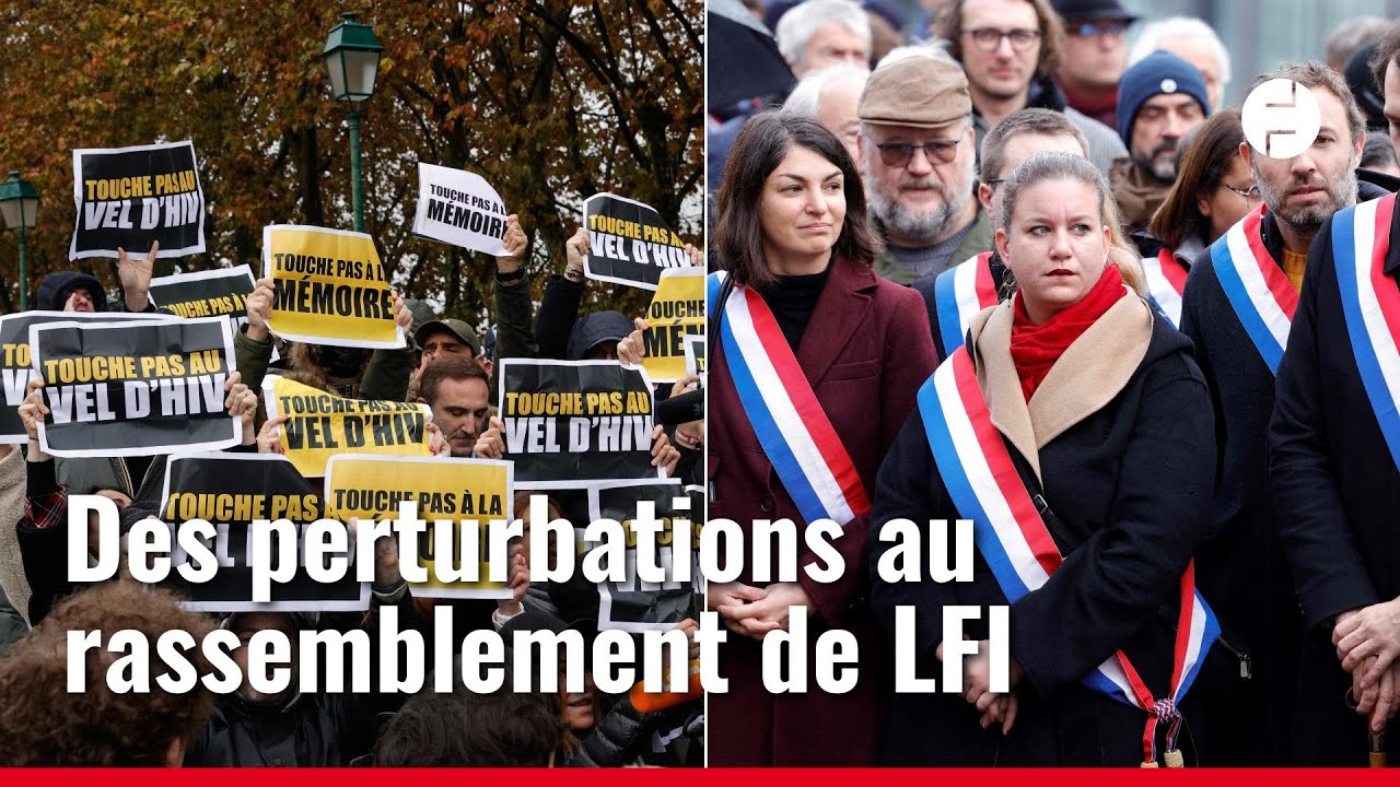 À Paris, des contre-manifestants perturbent le rassemblement contre l'antisémitisme organisé par LFI