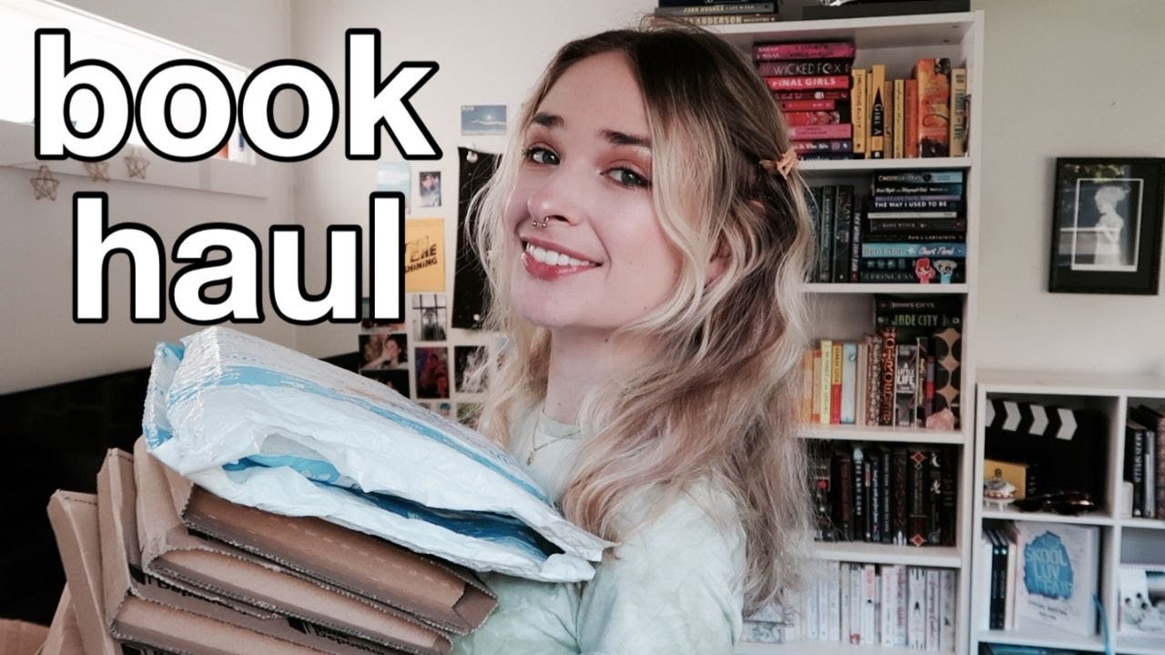 book unboxing haul for my birthday