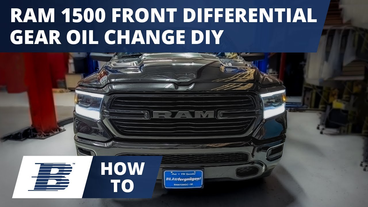 Ram 1500 Front Differential Fluid Gear Oil Change DIY (2012-2026)