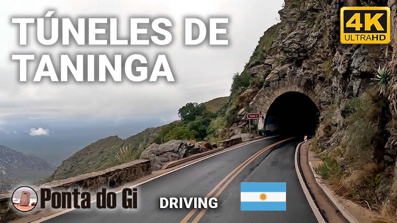BELLEZA UNICA entre las NUBES - TÚNELES de TANINGA #driving 2024 4k PROVINCIA de CORDOBA ARGENTINA