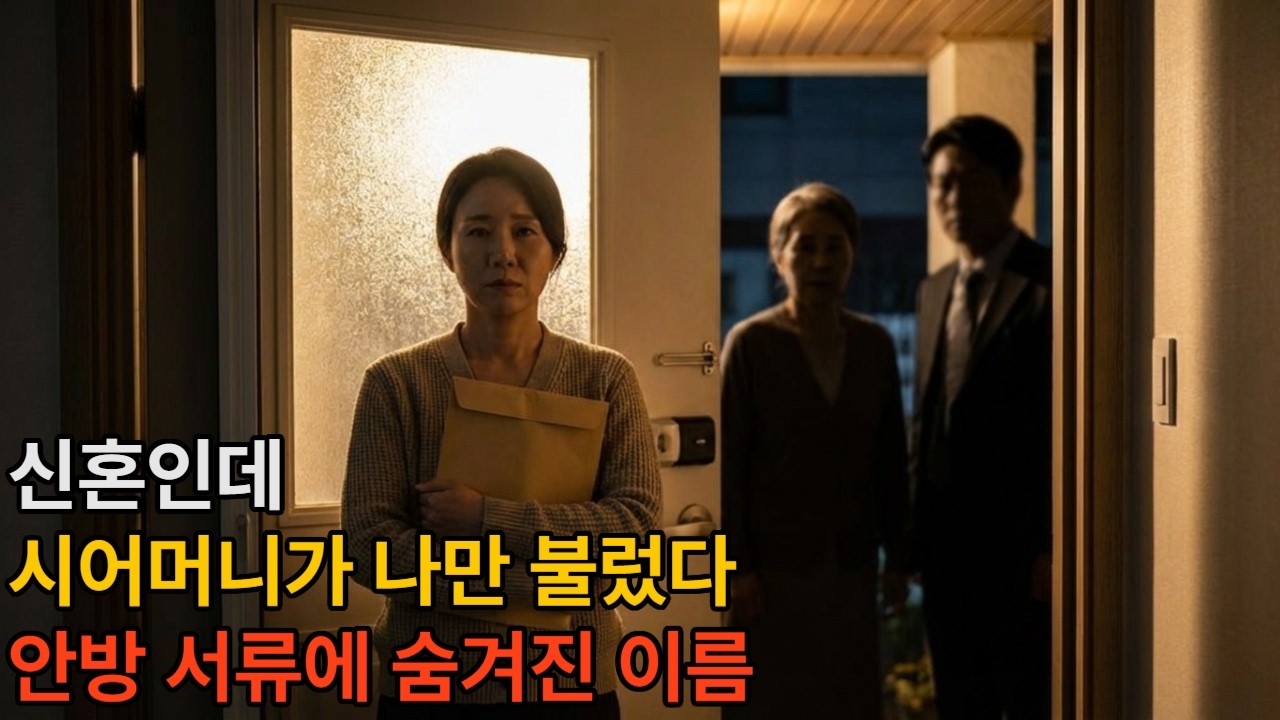 신혼 며느리 이름으로 서류를 돌리려는 시댁, 끝까지 버티고 서류를 넘겼습니다