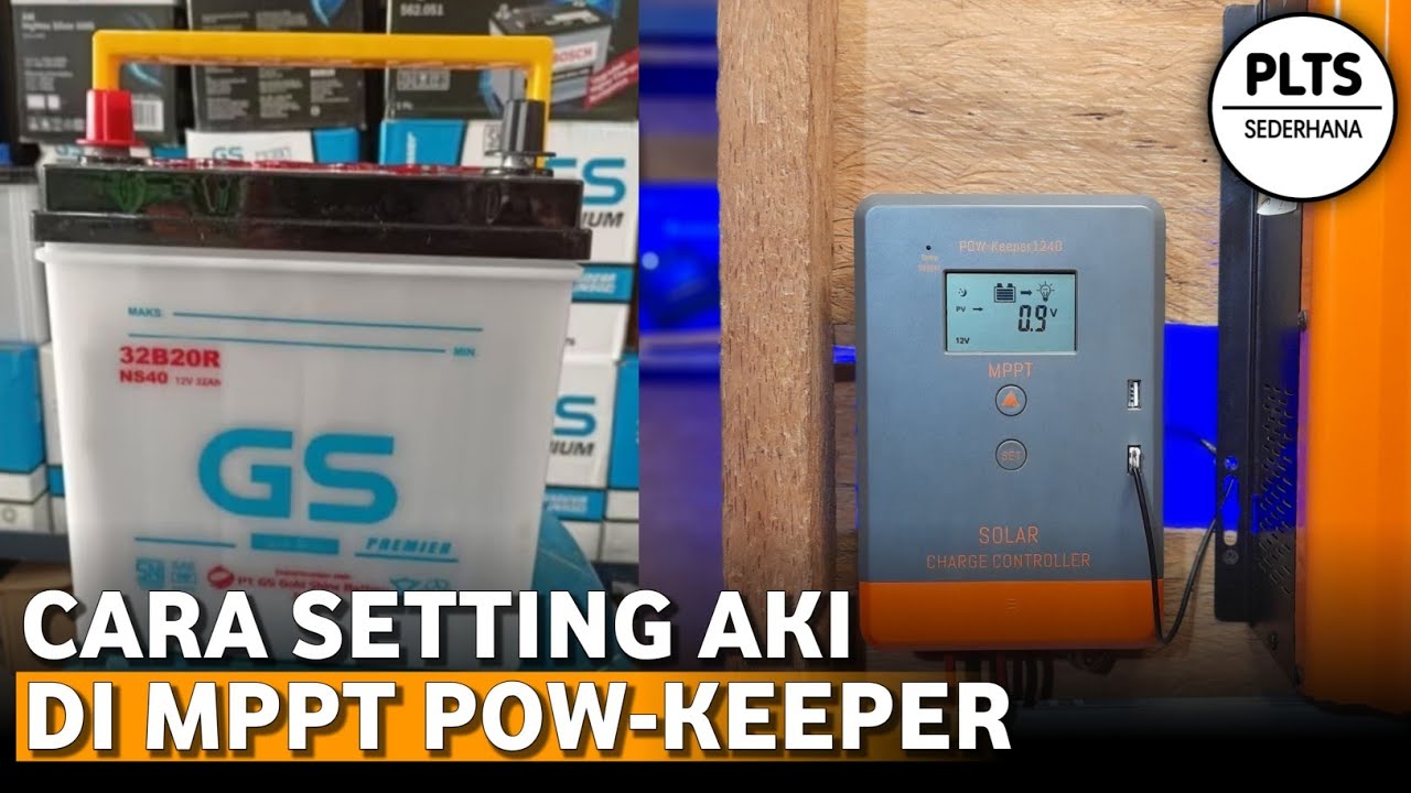 Pengaturan Aki di MPPT PowMr powkeeper 20A 30A 40A