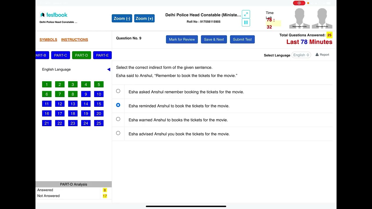 DELHI POLICE 👮 HEAD CONSTABLE PRACTICE MOCK TEST ✅