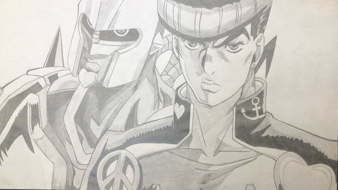 How to Draw JOSUKE and CRAZY DIAMOND From Jojo