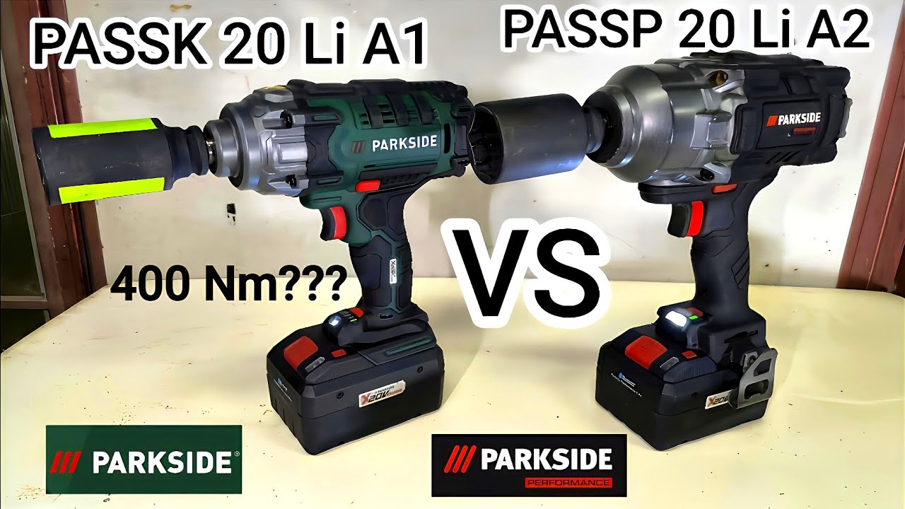 Parkside PASSK 20 Li A1 VS Parkside PERFORMANCE PASSP 20 Li A2  Uporedni Test#parkside#vs#diy#tools