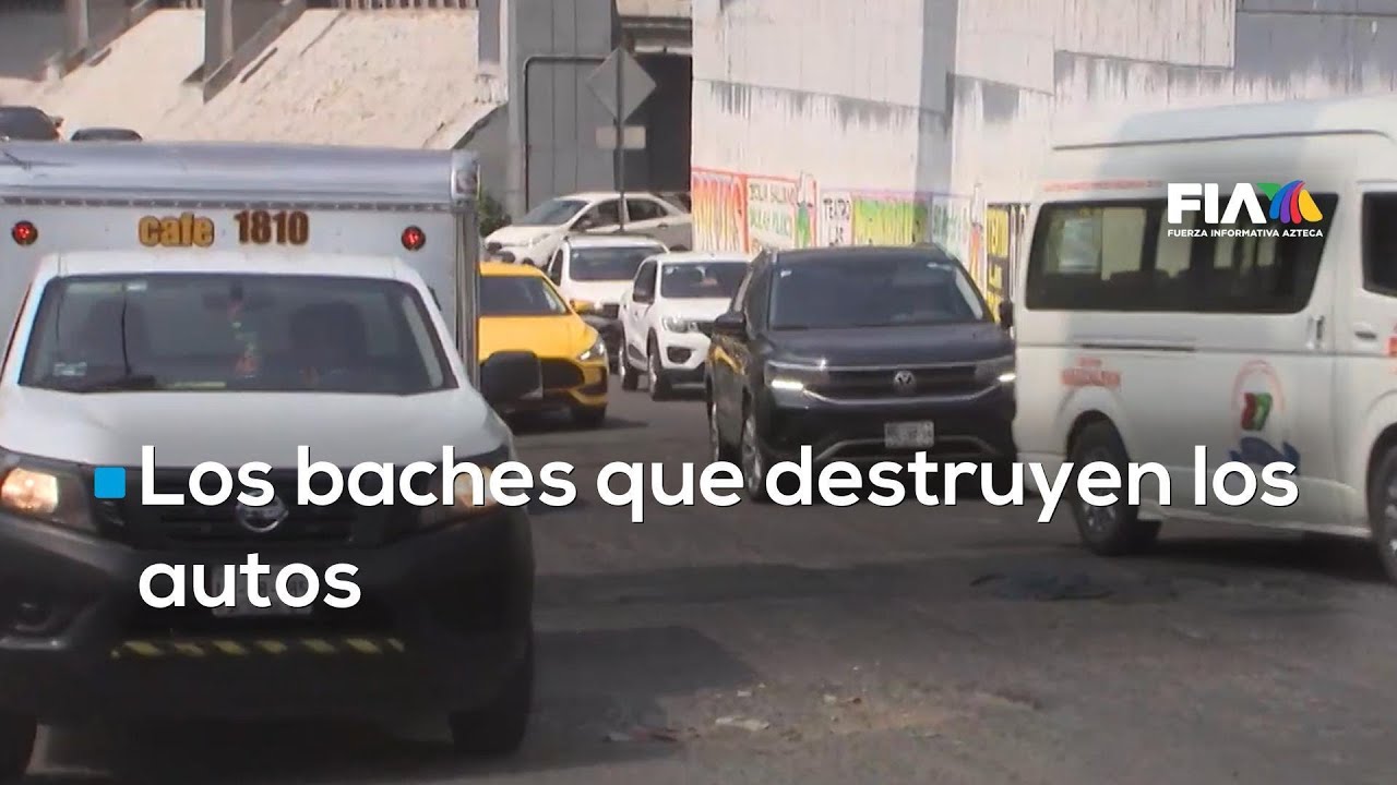 ¡Hay baches en los baches! Hay algunos que pierden las llantas o sufren daños en sus vehículos