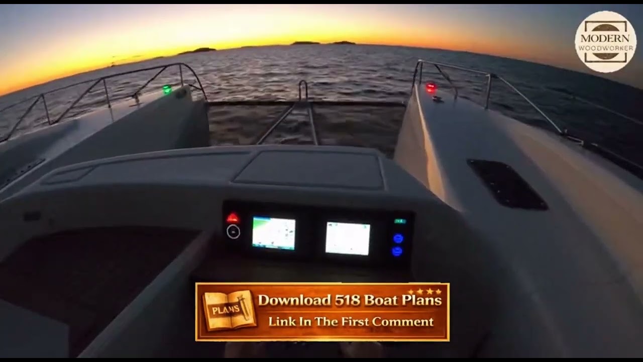 We Built a LONG RANGE CATAMARAN From Scratch With Boat Plans