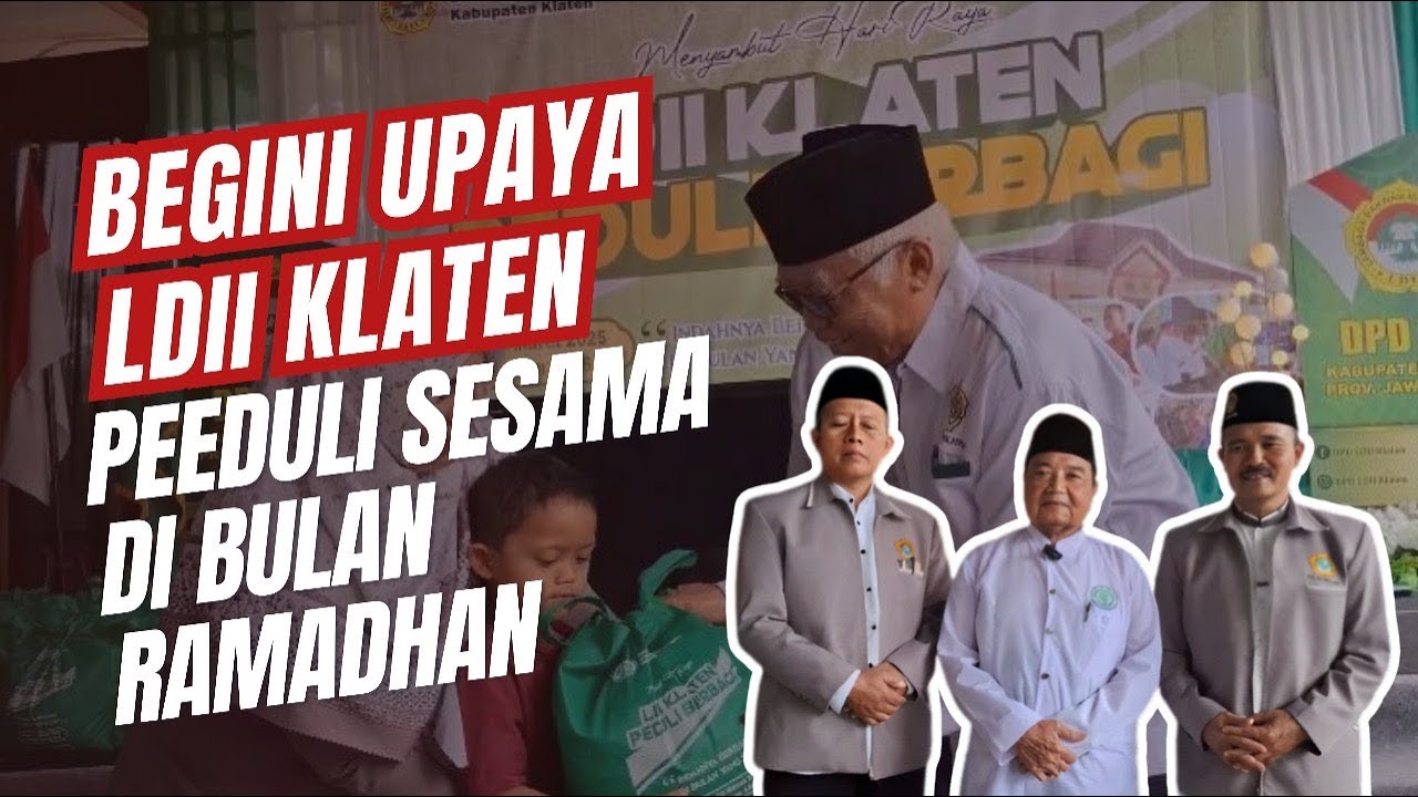 LDII Klaten Berbagi 1.000 Paket Sembako Bertema LDII Klaten Peduli Berbagi