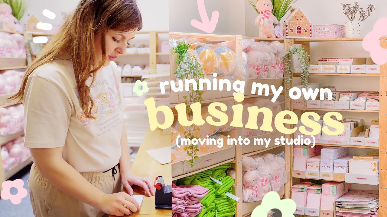 STUDIO VLOG ✿ We Moved our small Business into a new studio ✨ Small Business Diaries