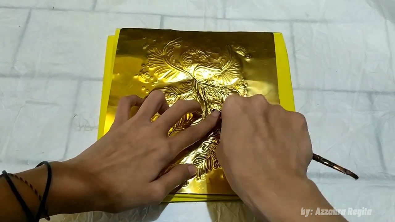 Tutorial membuat karya 2D dari logam kuningan dan teknik tekan