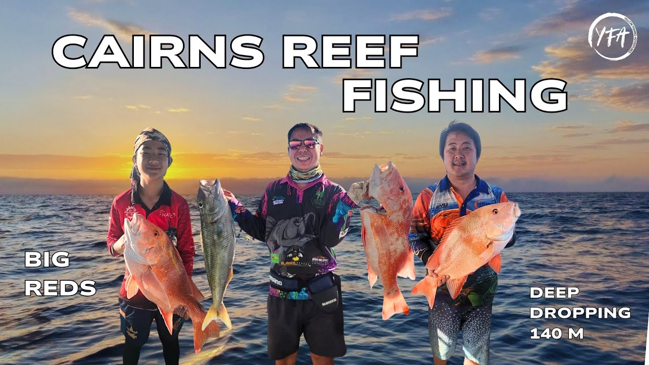 Cairns Reef Fishing, Big Red Emperors (inshore wonky to offshore deep dropping)