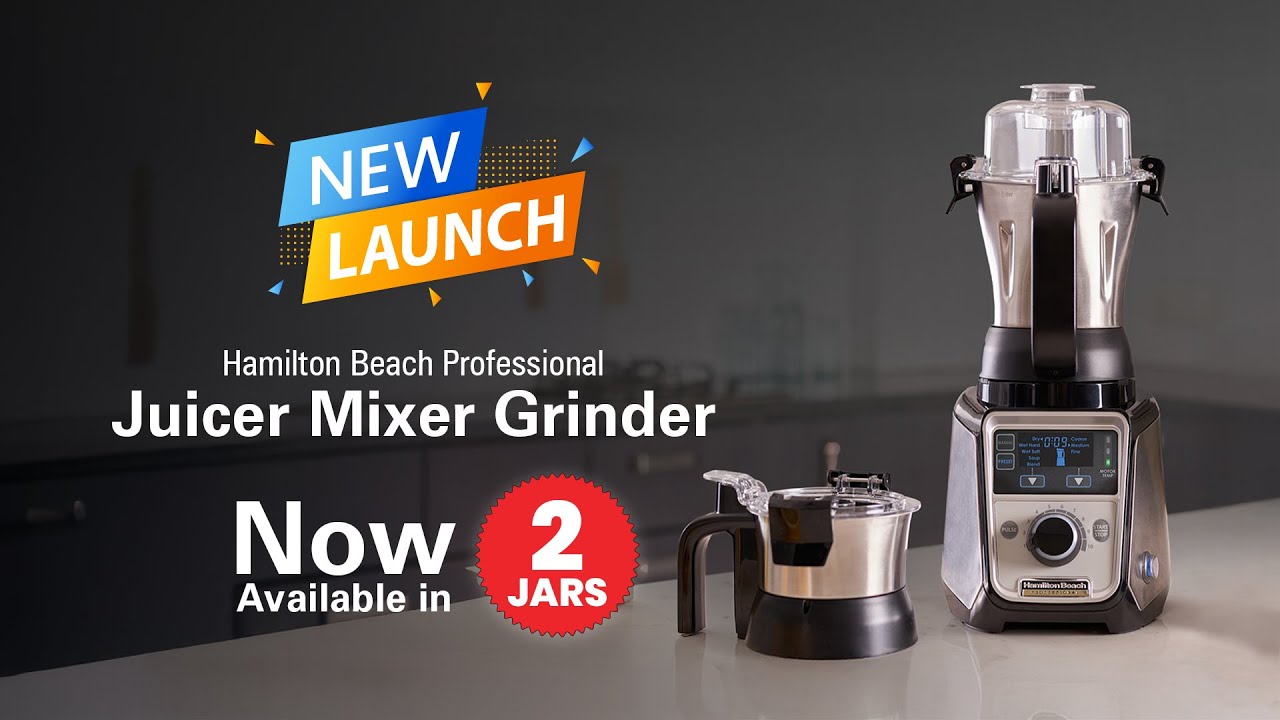 Hamilton Beach Juicer Mixer Grinder | New Launch | 2 Jars 2 Lids Model | Best Mixer Grinder In India