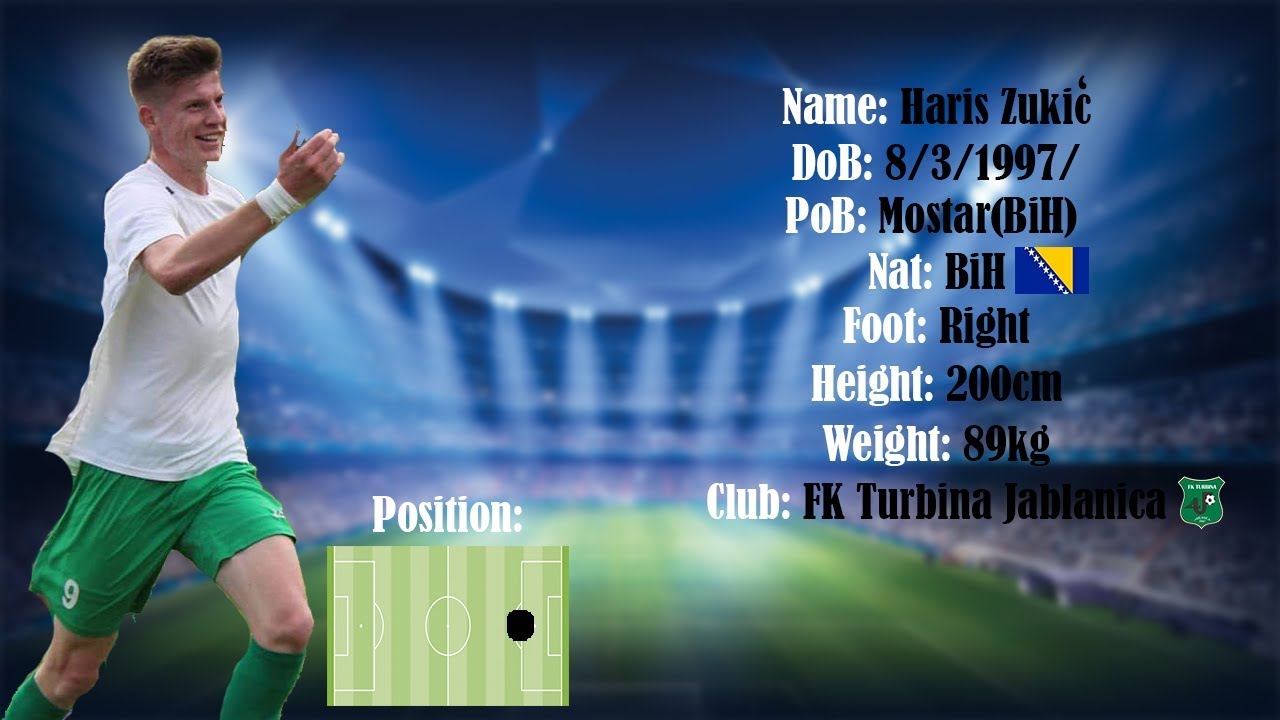Haris Zukić 2019 - CV - Football player (Goals & Assists)