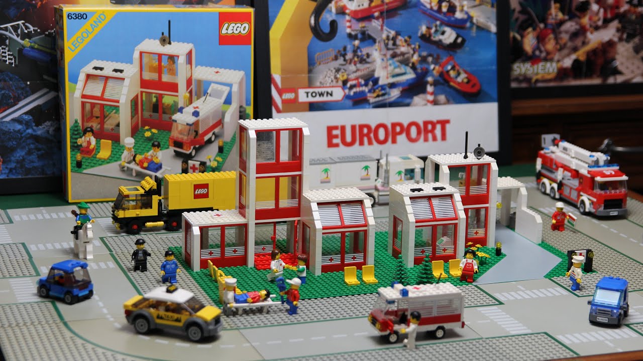Lego 6380 Classic Town MOC Hospital extension work in progress