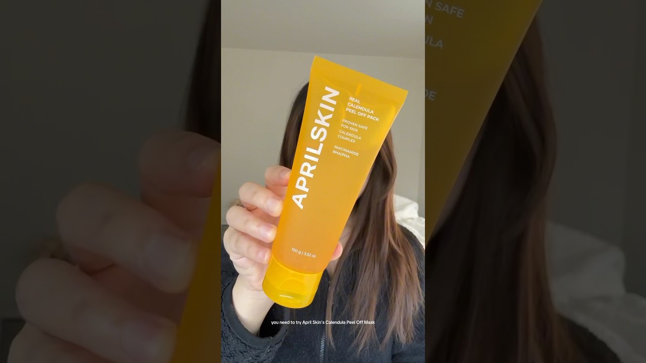 love shedding off impurities with aprilskin&rsquo;s calendula peel off mask  #kbeauty #skincare