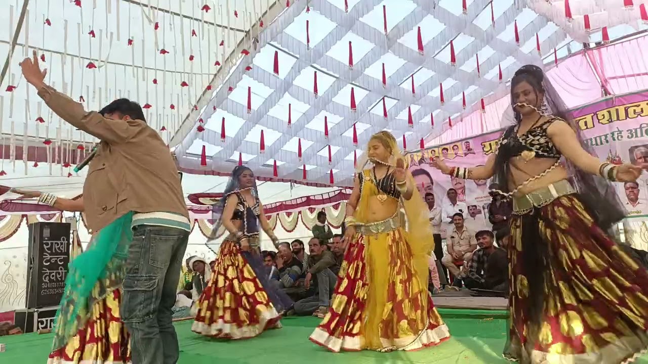 धुआंधार जवाबी राई 👉 नाच नारियों ने दिया कमल भगत राजा मेघा यादव पब्लिक नए भजन तालियां