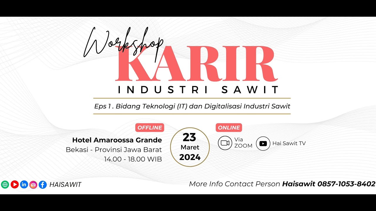 SAMBUTAN DARI DIRLINBUN | WORKSHOP KARIR INDUSTR EPS.1