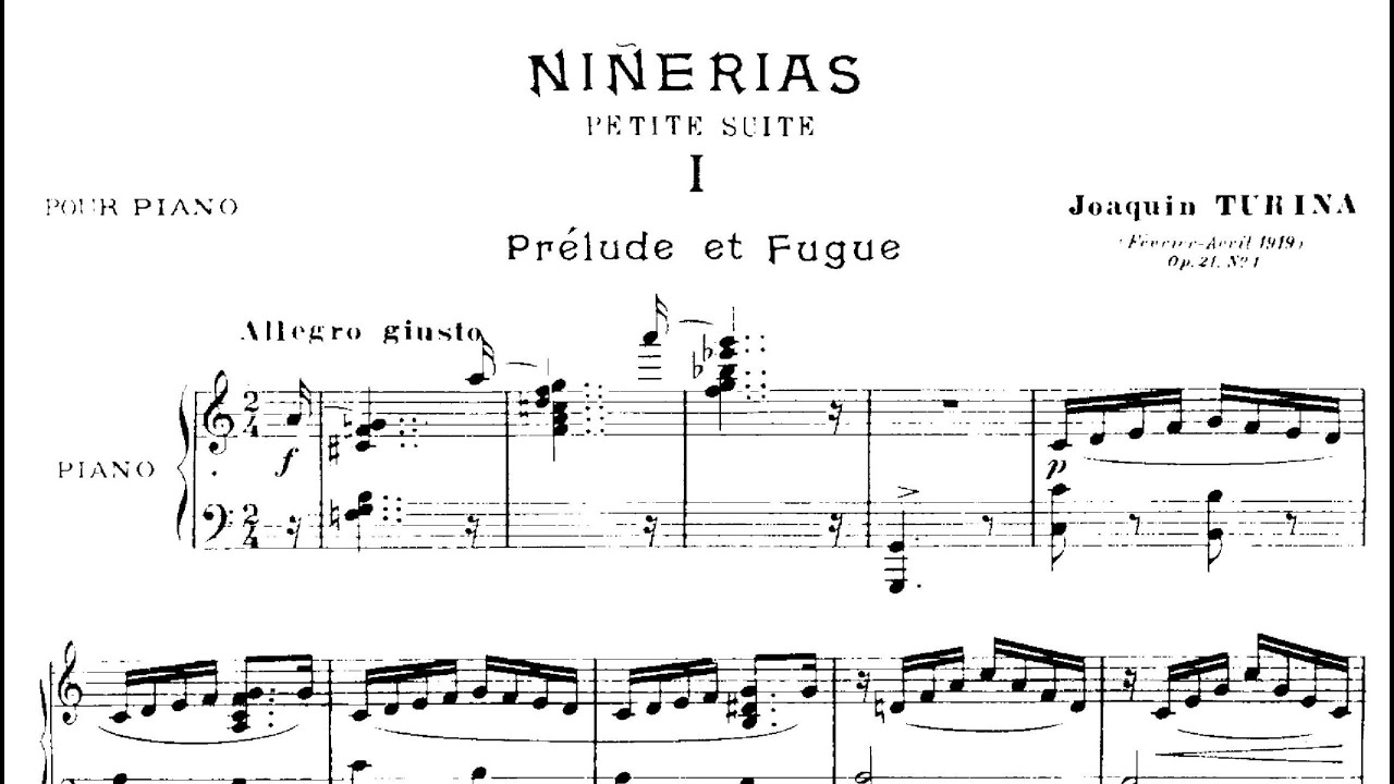Joaquín Turina: Niñerías Op. 21 (1919)