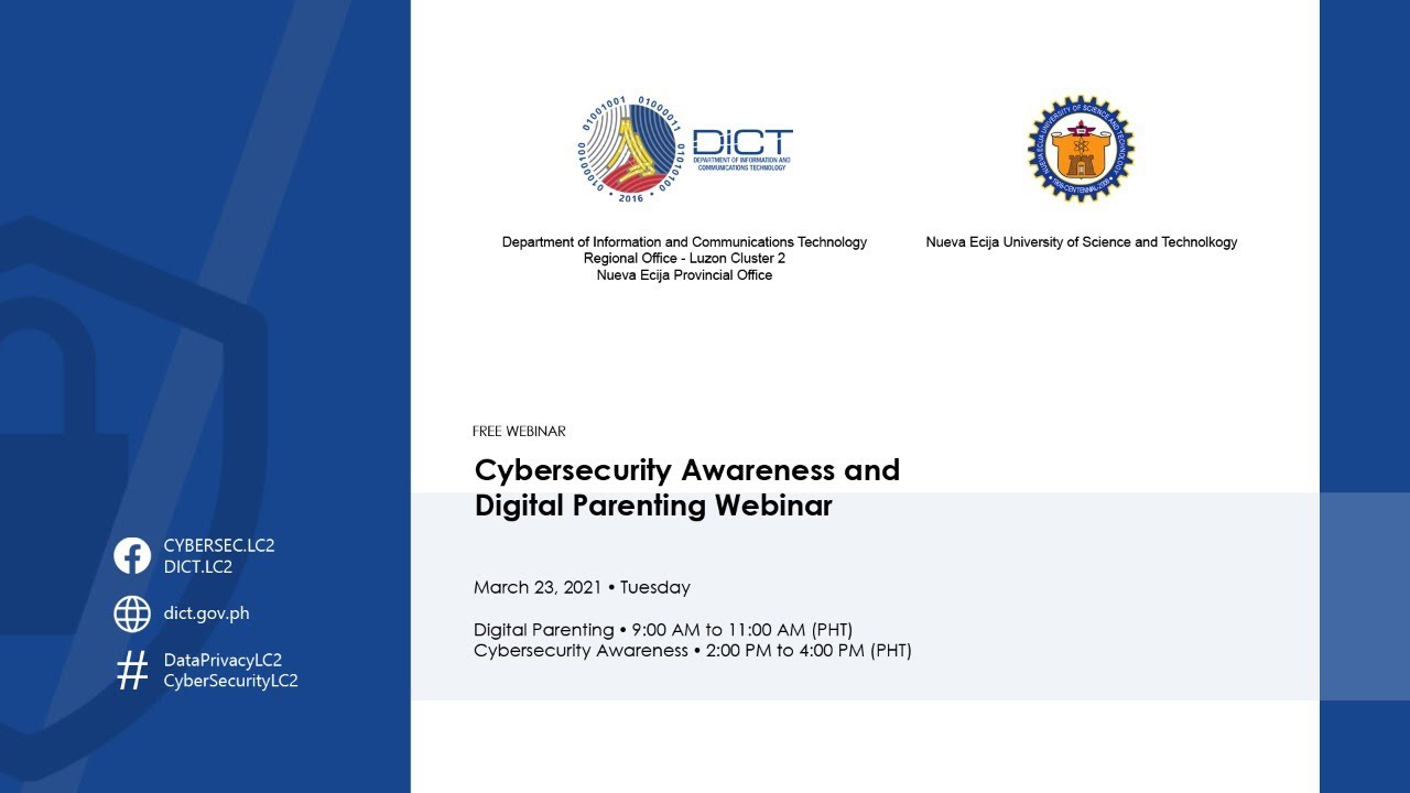 DICT-NEUST: Cybersecurity Awareness Webinar