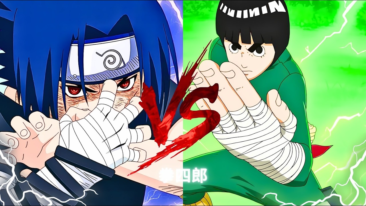 HOW SASUKE VS LEE WOULD TURN OUT! 4K MUGEN