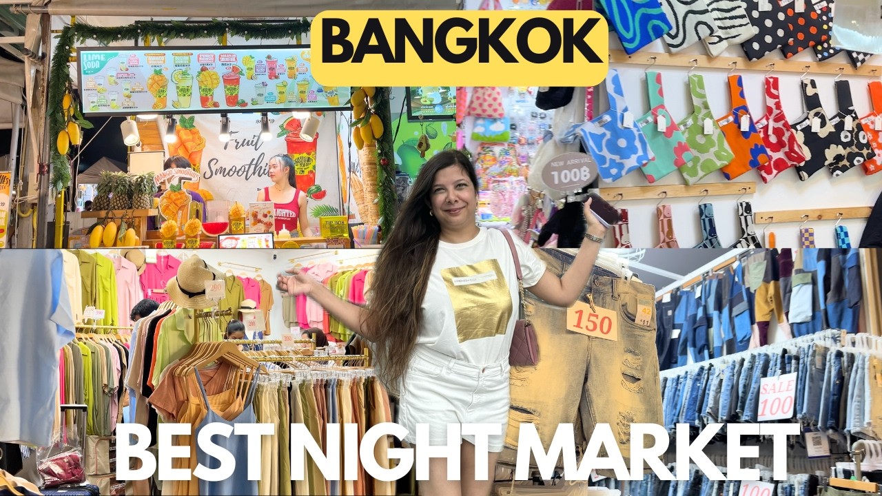 Best Night Market in Bangkok Thailand | Jodd Fairs | Cheap Shopping | Amazing Street Food