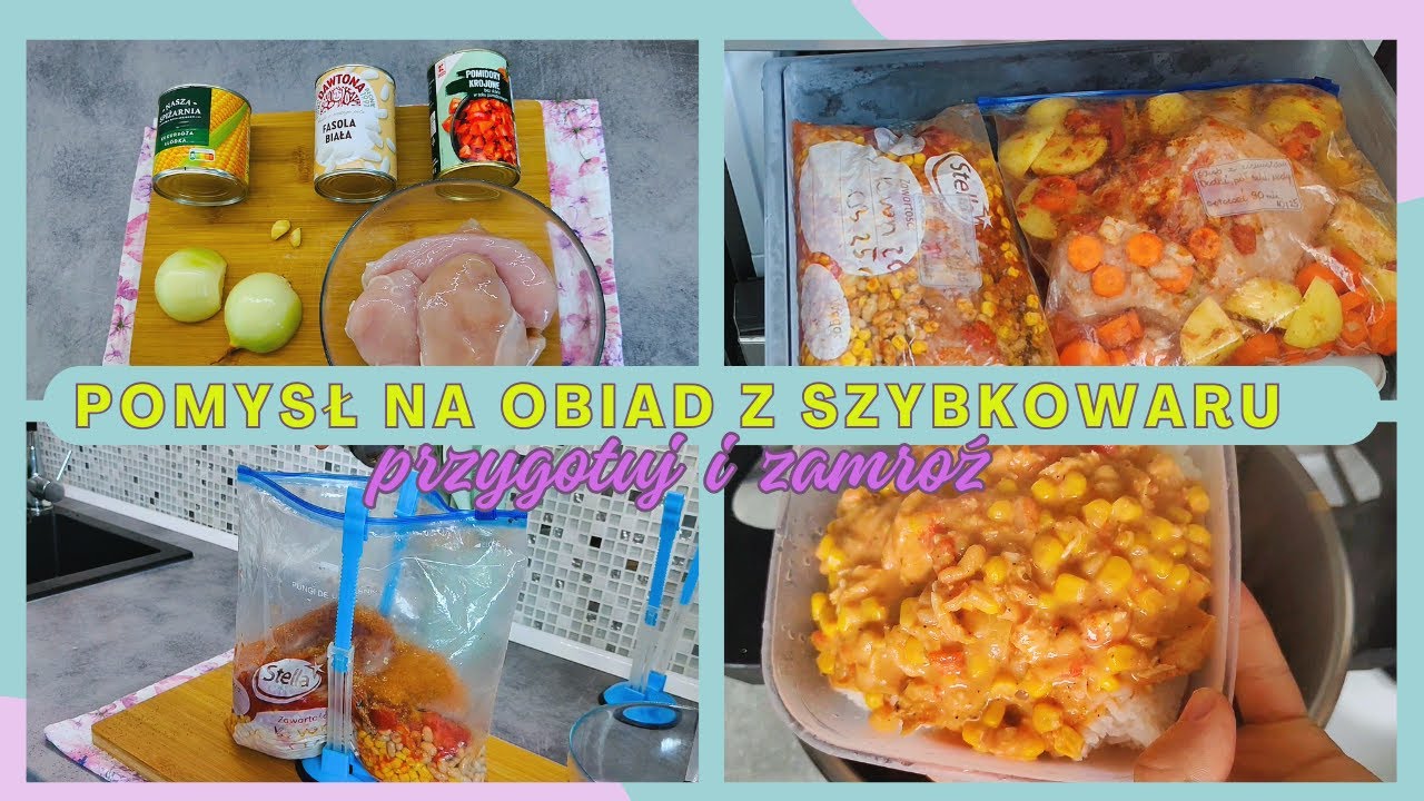MEAL PREP| Sposób na obiad, gdy nie masz czasu!❄️Przygotuj i zamroź!❄️obiad z szybkowaru🥗