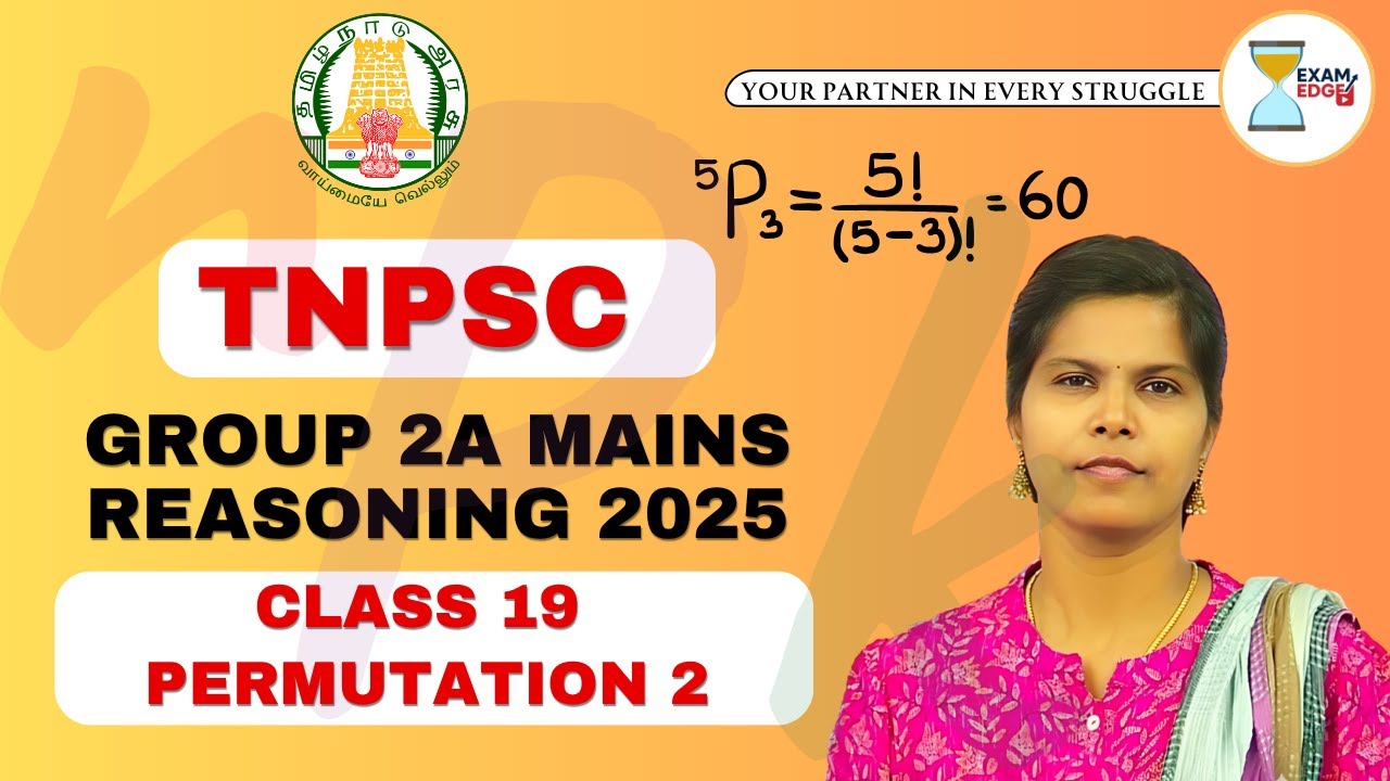 TNPSC Group 2A Mains Reasoning - Class 19 #tnpsc #group2answerkey #divyareasoning